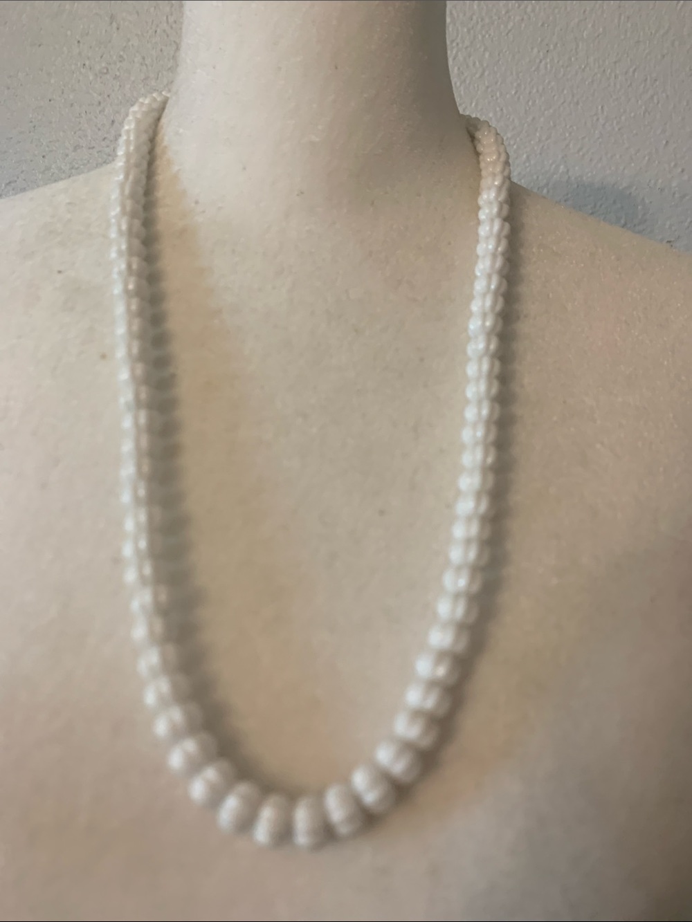 Hand Crafted White Beaded Necklace - Elegant Women's Jewelry